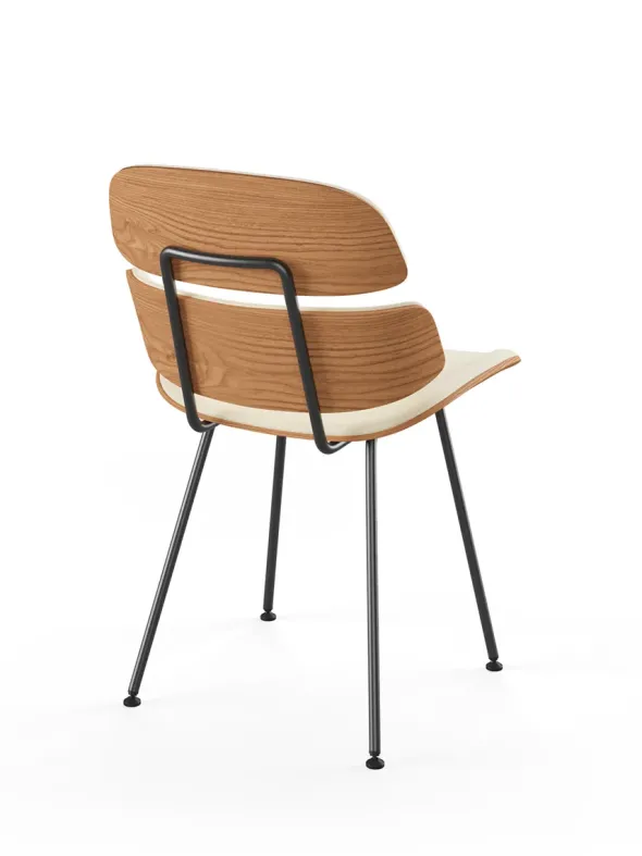 Midas stol, creme læder fra Naver Collection