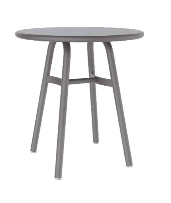 Ming cafésæt m. 3 stole og 1 bord, aluminium, grå fra Stellar Works