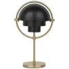 Multi-Lite Portable Bordlampe, messing/sort fra GUBI