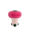 Mushroom Vase, fancy pink/green fra raawii