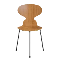 3100 Myren med 3 ben, krom stel af Arne Jacobsen