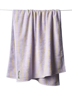 Naram towel - Lilac & Neon yellow fra Bongusta
