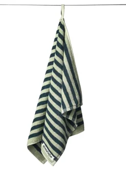 Naram towel - Sea foam & Deep teal fra Bongusta