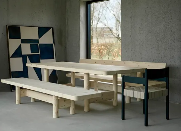 Nørgaard Armstol, naturfarvede gjorde af Friis & Moltke