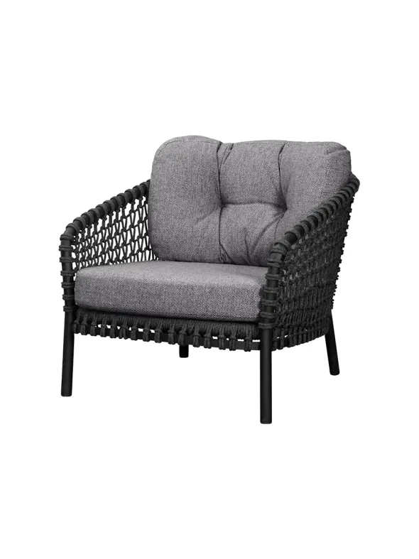 Ocean Large Loungestol, soft rope fra Cane-line
