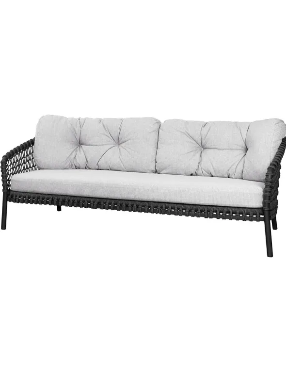 Ocean large 3-pers. Sofa, soft rope fra Cane-line
