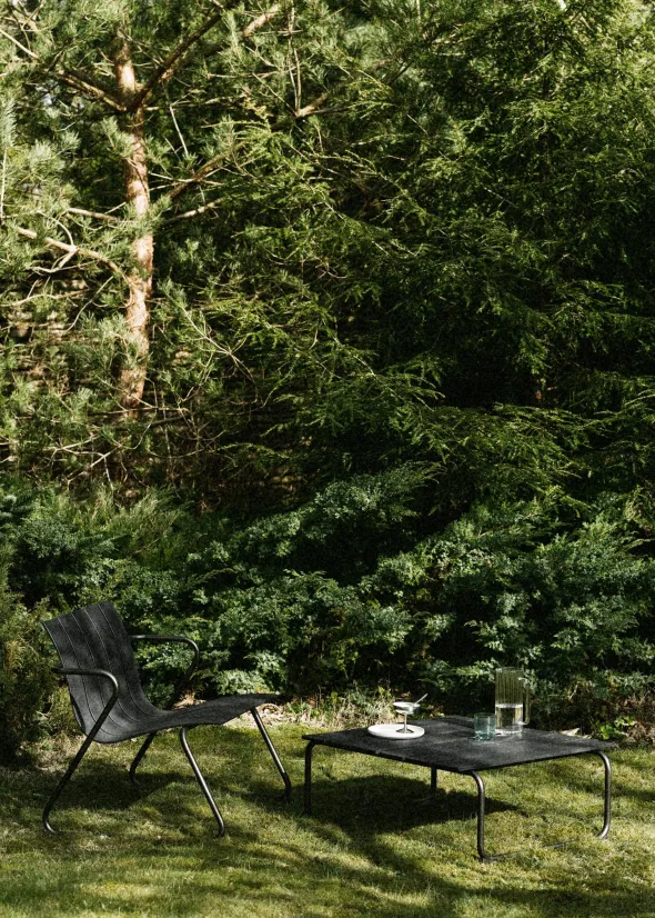 Ocean loungestol, sort fra Mater