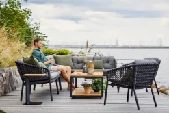 Ocean 2-pers. Sofa, højre modul, Soft Rope fra Cane-line