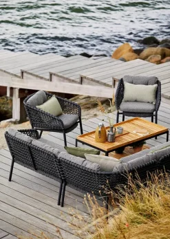 Ocean 2-pers. Sofa, venstre modul, Soft Rope fra Cane-line