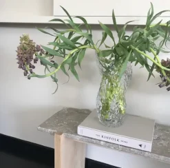 Ostrea Vase, klart glas fra Hein Studio