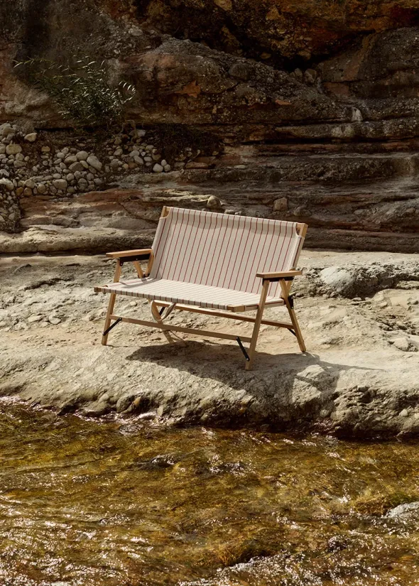 Outdoor Market Folding Sofa fra Hay