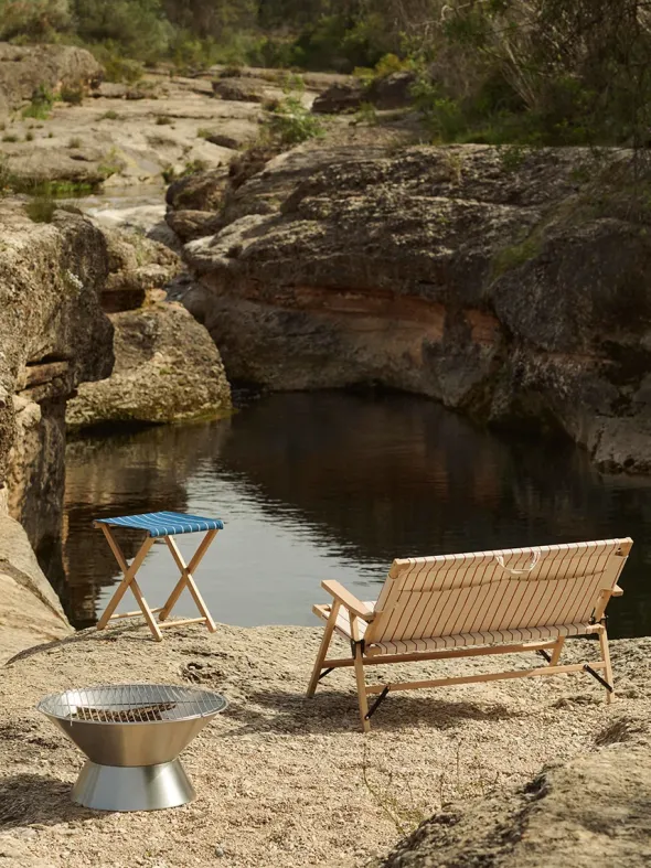 Outdoor Market Folding Sofa fra Hay