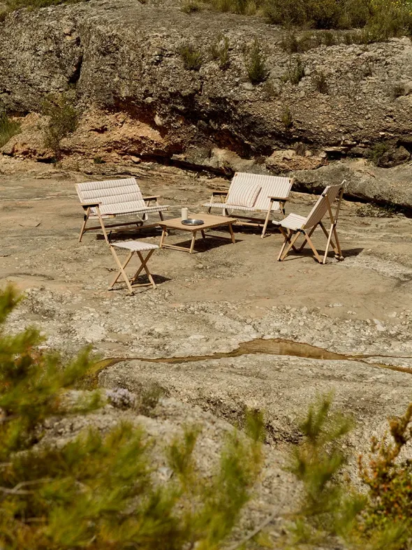Outdoor Market Folding Sofa fra Hay