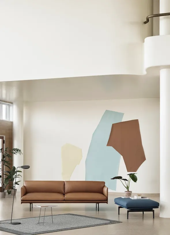 Outline 3 pers. sofa fra Muuto