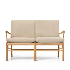 OW149-2 Colonial sofa eg olie, Terra-læder af Ole Wanscher