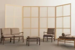 OW149-2 Colonial sofa valnød olie, Terra-læder af Ole Wanscher