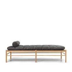 OW150 daybed eg olie, Terra-læder af Ole Wanscher