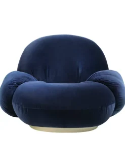 Pacha Lounge Chair w. Armrest, swivel, fra GUBI