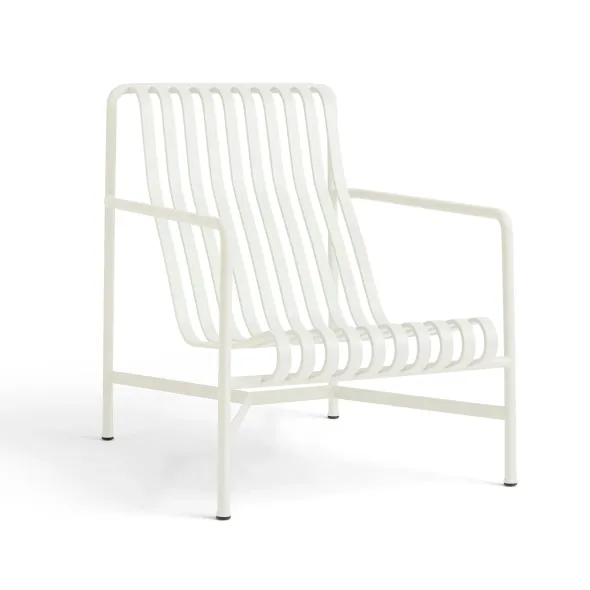 Palissade Lounge Chair High, cream white fra Hay