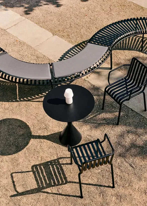Palissade Park Bench, antracit fra Hay
