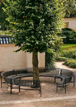 Palissade Park Dining Bench, in, antracit fra Hay