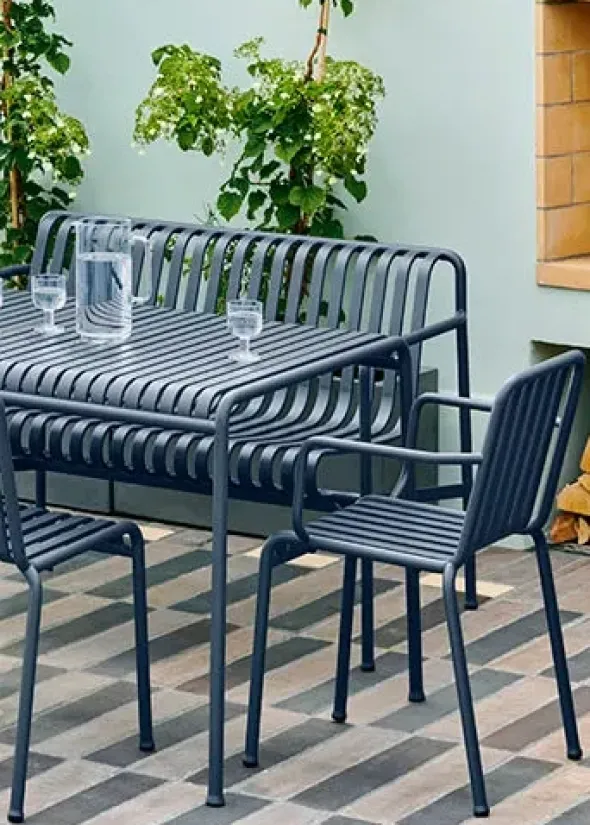 Palissade Table 170x90, Deep Blue fra Hay