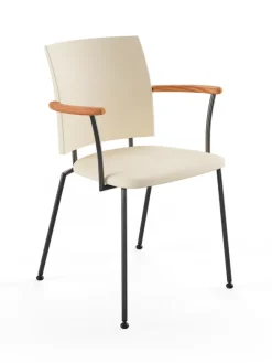 Panther armstol, creme læder fra Naver Collection