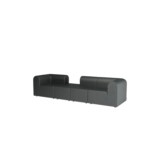 Paradigm 4-personers sofa med armlæn fra Montana