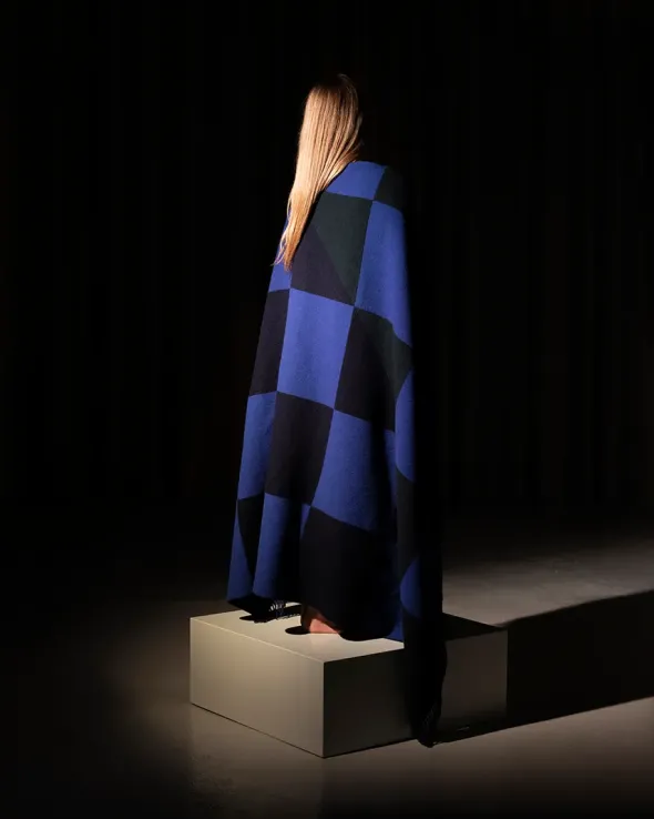 Patch Plaid, blue/green/navy fra raawii