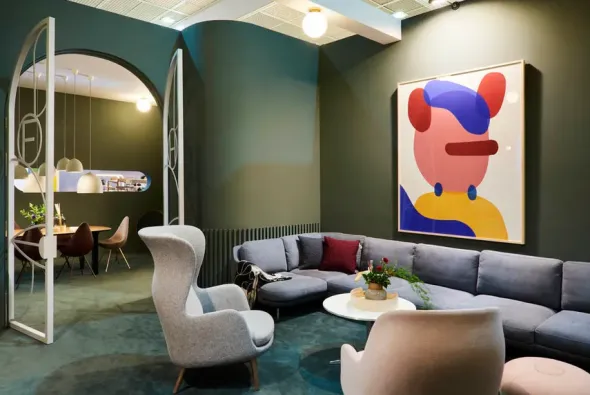 Piet Hein A222 Sofabord, Ø75 cm fra Fritz Hansen