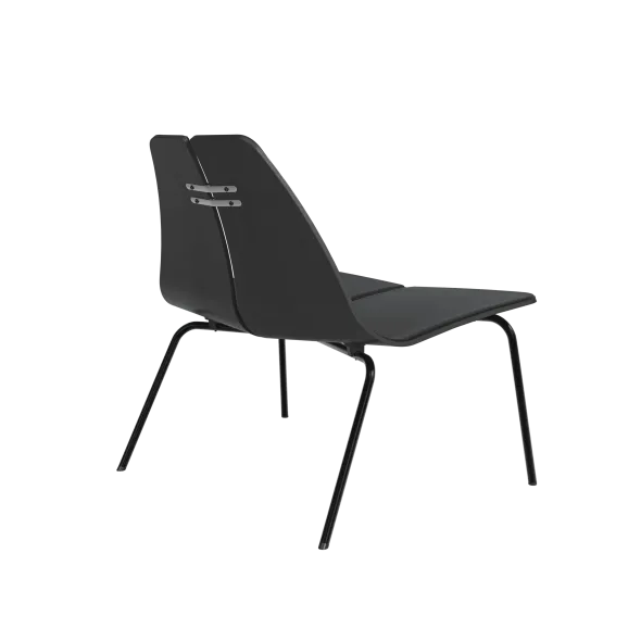 PK23 forsidepolstret, Black af Poul Kjærholm