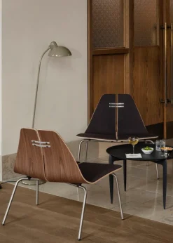 PK23 forsidepolstret, Walnut af Poul Kjærholm