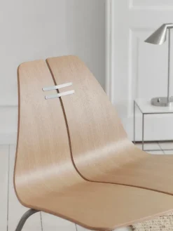 PK23 Lounge Chair, oak/steel af Poul Kjærholm