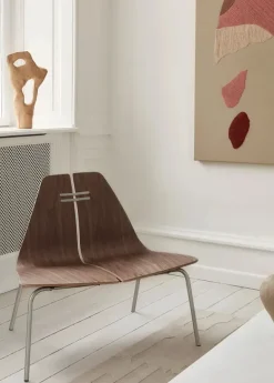 PK23 Lounge Chair, walnut/steel af Poul Kjærholm