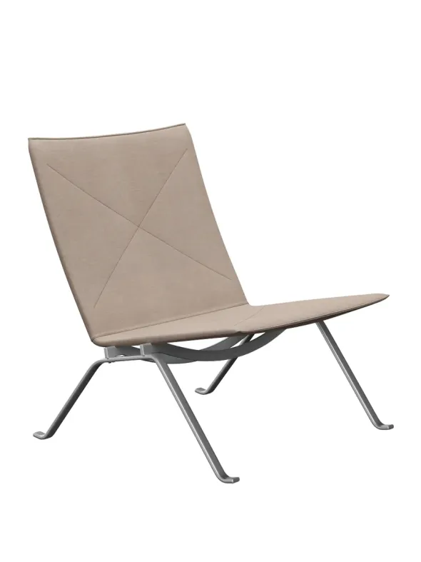 PK22 Loungestol, Canvas stof af Poul Kjærholm