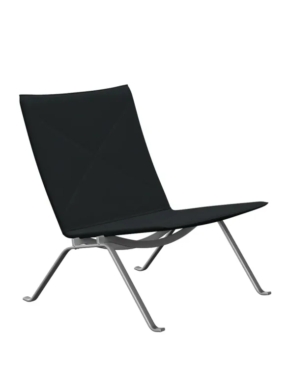 PK22 Loungestol, Canvas stof af Poul Kjærholm