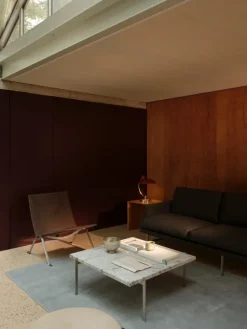 PK61 Sofabord, grå-hvid granit af Poul Kjærholm