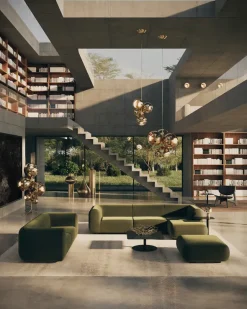 Plump Sofa 2,5 pers m. Chaiselong, elle 0200 fra Tom Dixon