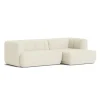 Quilton 2,5 pers. Sofa, Flamiber Cream A5, højre fra Hay