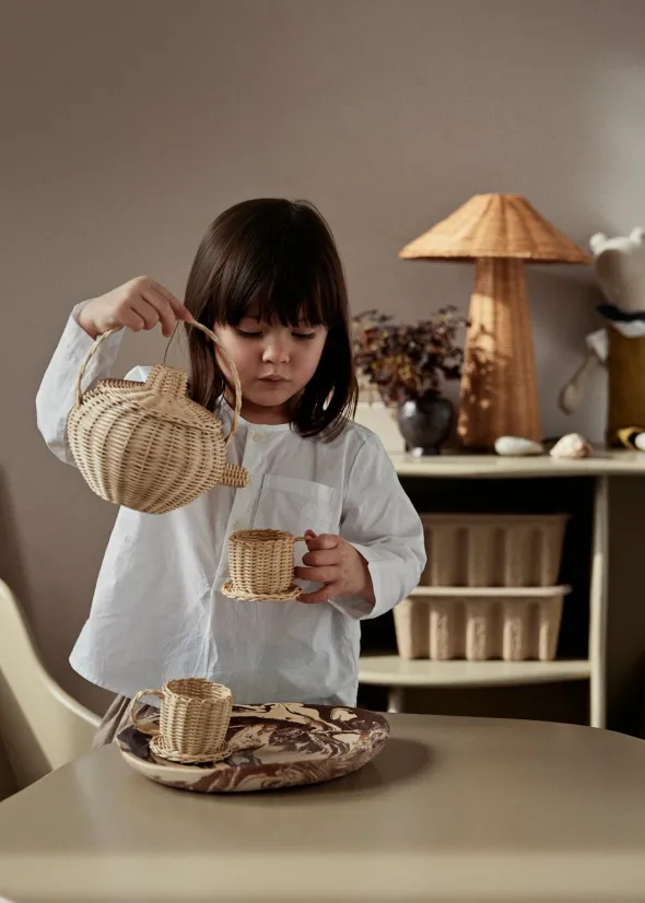Rattan Tea Set fra Ferm Living
