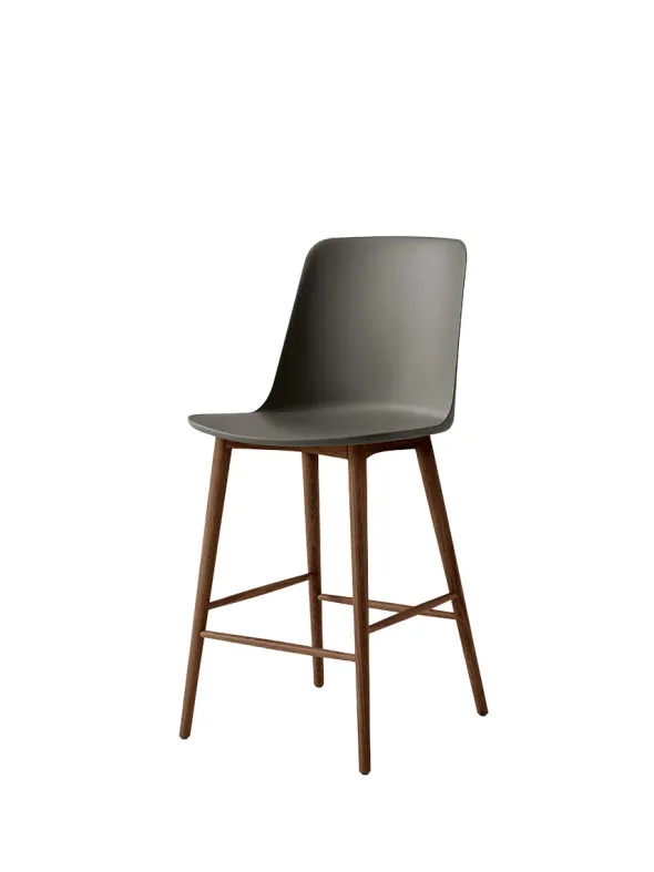 Rely HW128 Counter Chair, walnut fra &Tradition