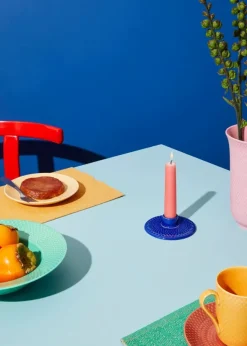 Rhombe Kronelysestage fra Lyngby Porcelæn