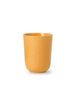 Rhombe krus, gul fra Lyngby Porcelæn