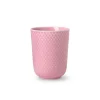 Rhombe krus, rosa fra Lyngby Porcelæn