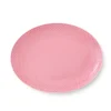 Rhombe oval fad, rosa fra Lyngby Porcelæn