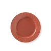 Rhombe tallerken, terracotta Ø23 cm fra Lyngby Porcelæn