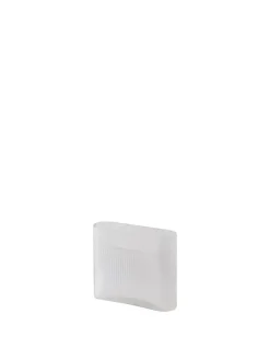 Ridge Vase, white frosted glass fra Muuto