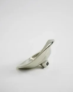 Ripple Knob Large, silver fra Hein Studio