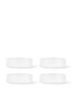 Ripple Serving Bowls Frosted, sæt á 4 fra Ferm Living