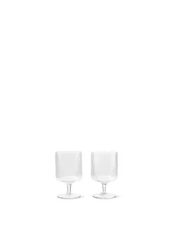 Ripple Wine Glasses, Sæt á 2 stk. fra Ferm Living
